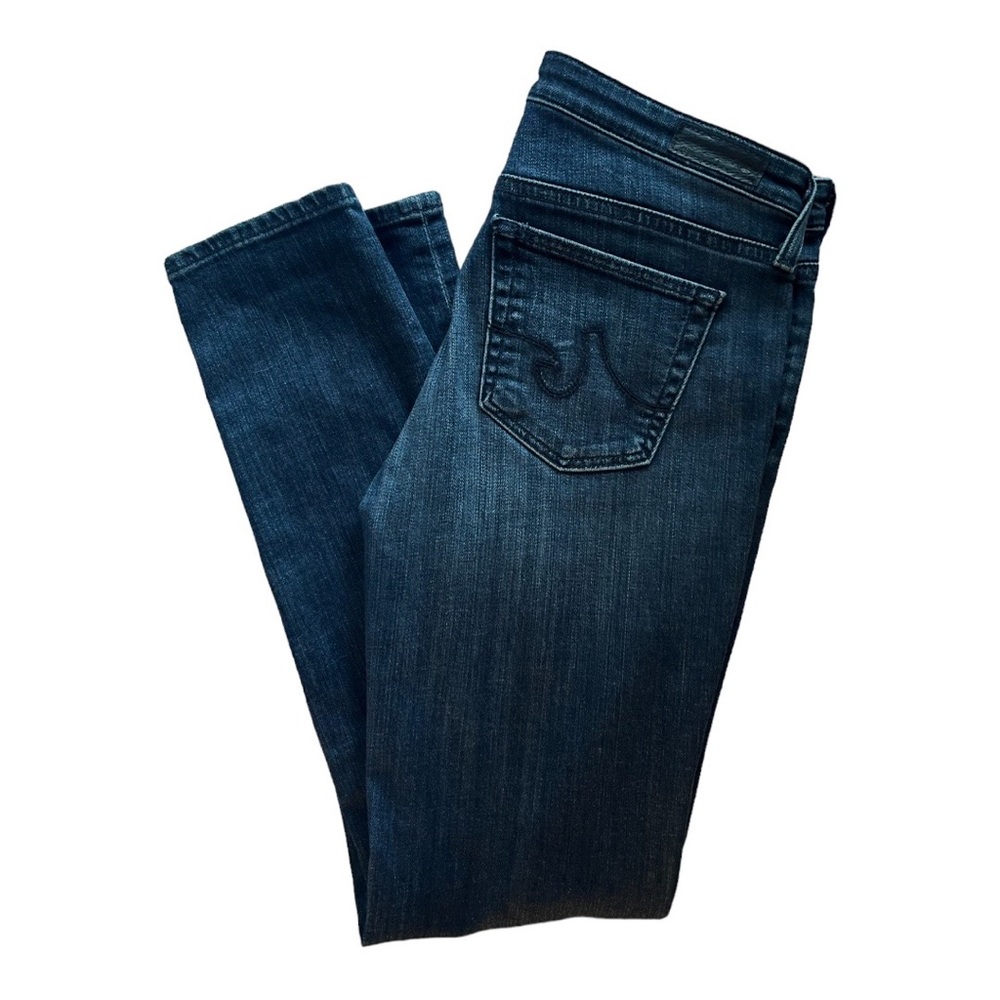 Ag Adriano Goldschmied The Stevie Ankle Slim Straight Leg Jean in Dark Wash